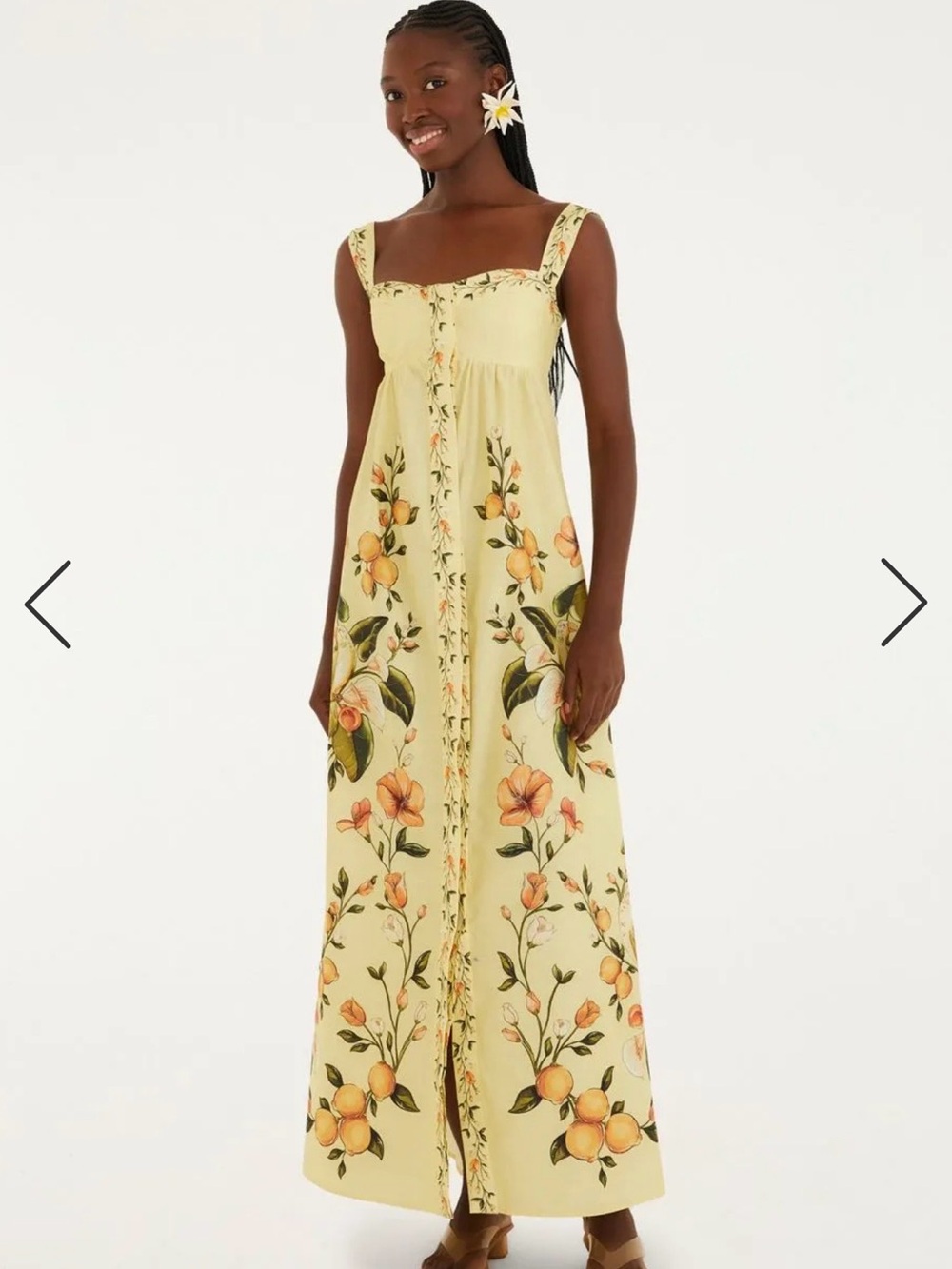 FARM Rio Sicily Yellow Maxi Dress